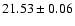 $21.53 \pm 0.06$