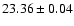 $23.36 \pm 0.04$