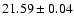 $21.59 \pm 0.04$
