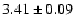 $3.41 \pm 0.09$
