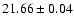 $21.66 \pm 0.04$
