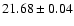 $21.68 \pm 0.04$