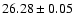 $26.28 \pm 0.05$