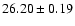 $26.20 \pm 0.19$