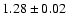 $1.28 \pm 0.02$