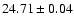 $24.71 \pm 0.04$