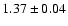 $1.37 \pm 0.04$