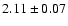 $2.11 \pm 0.07$