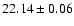 $22.14 \pm 0.06$