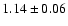 $1.14 \pm 0.06$