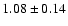 $1.08 \pm 0.14$