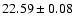 $22.59 \pm 0.08$
