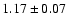 $1.17 \pm 0.07$