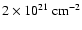 $2 \times 10^{21} {\rm ~cm}^{-2}$
