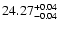 $\rm 24.27^{+0.04}_{-0.04}$