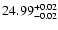 $\rm 24.99^{+0.02}_{-0.02}$