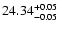 $\rm 24.34^{+0.05}_{-0.05}$