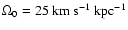 ${\Omega_0=25~\rm km~s^{-1}~\rm kpc^{-1}}$