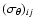 $(\sigma _\theta )_{ij}$