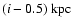 $(i-0.5)\ {\rm kpc}$
