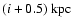 $(i+0.5)~ {\rm kpc}$