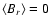 $\left<B_r\right> = 0$
