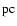 ${\rm pc}$