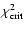 $\chi^2_{\rm crit}$