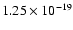 $1.25\times 10^{-19}$