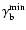 $\gamma_{\rm b}^{\rm min}$
