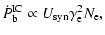 $\displaystyle \dot{P}_{\rm b}^{\rm IC}\propto U_{\rm syn}\gamma_{\rm e}^2N_{\rm e},$