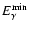 $E_\gamma^{\rm min}$