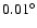 $0.01^{\circ}$
