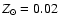 $Z_{\odot}=0.02$