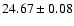 $24.67\pm0.08$