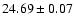 $24.69\pm0.07$