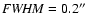 ${\it FWHM}=0.2^{\prime\prime}$