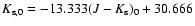 $K_{\rm s,0} = -13.333(J- K_{{\rm
s}})_0 +
30.666$