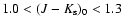$1.0<(J-K_{\rm s})_0<1.3$