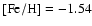 $\rm [Fe/H]=-1.54$