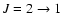 $J =
2\rightarrow1$