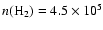 $n({\rm H_2})=4.5\times 10^5$