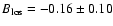 $B_{\rm los} = -0.16
\pm 0.10$