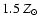 $1.5~Z_\odot$