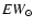 $EW_{\odot}$