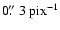 $0\hbox{$.\!\!^{\prime\prime}$ }3 ~ \rm
pix^{-1}$