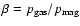 $\beta=p_{\rm gas}/p_{\rm mag}$