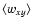 $\langle w_{xy}\rangle$