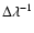 $\Delta \lambda^{-1}$