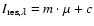 $I_{\rm res, \lambda} = m \cdot \mu + c$